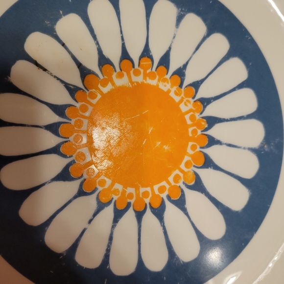 Vintage Figgio Flint Turi - Design Daisy Plate ~ Norway ~ 1960s ~ - Picture 11 of 16